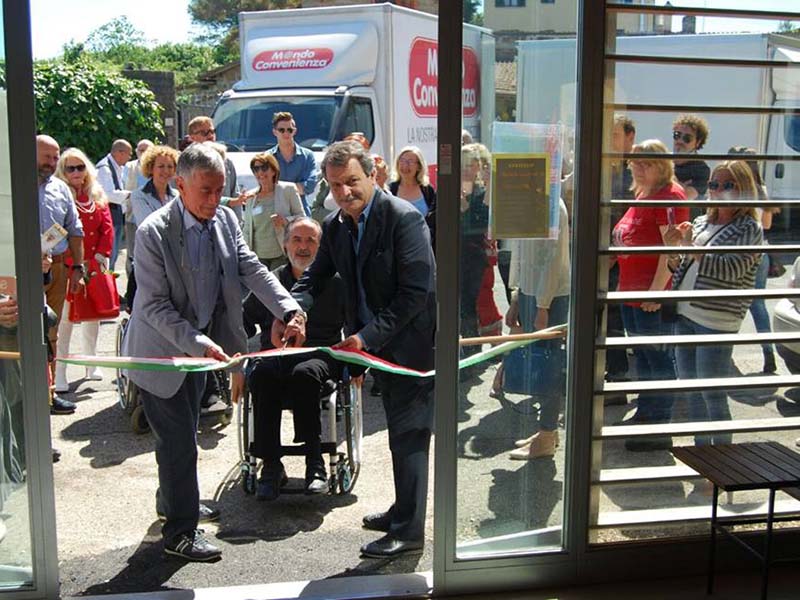 inaugurazione del centro contro la sclerosi multipla a Manziana