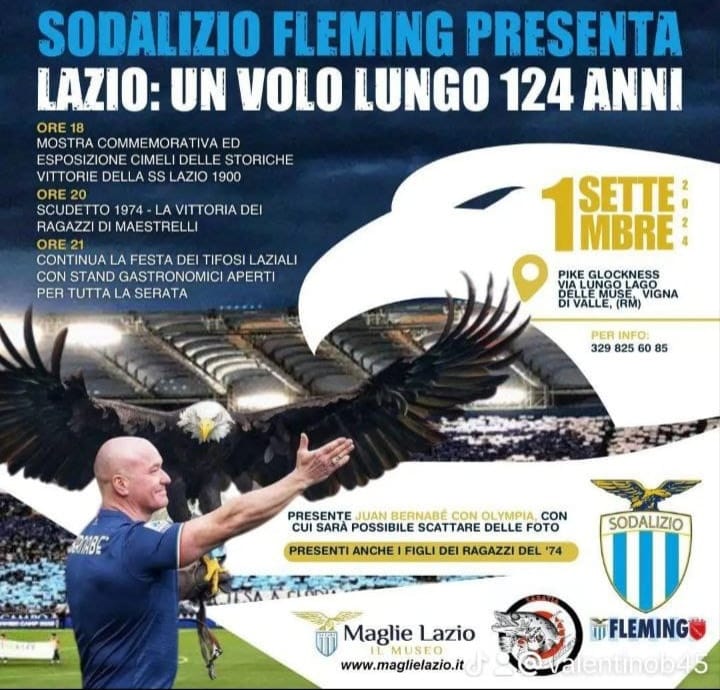 “Lazio: un volo lungo 124 anni”: evento celebrativo il 1° settembre sul lago di Bracciano