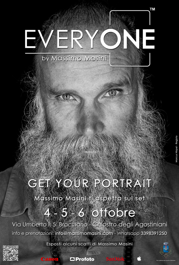 Bracciano: “Get your portrait” -Massimo Masini ti aspetta sul set