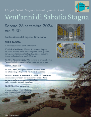 “Vent’anni di Sabatia Stagna”: giornata di studi col professor Giuseppe Cordiano