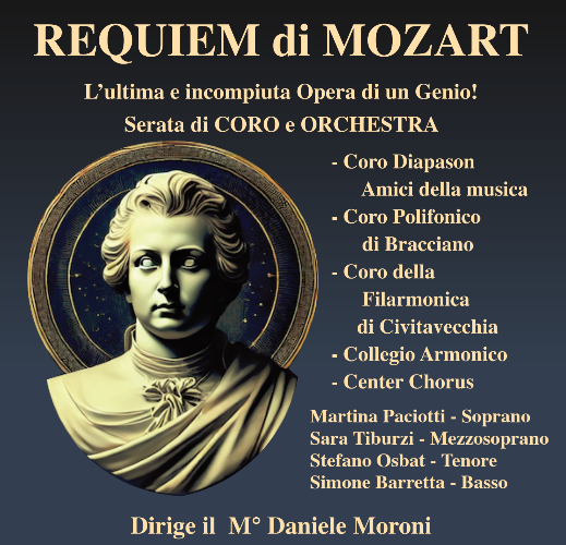 Requiem di Mozart: doppio appuntamento a Bassano Romano e Anguillara