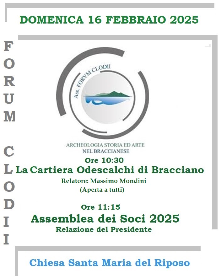 La cartiera Odescalchi di Bracciano: conferenza Forum Clodii il 16 febbraio