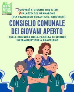 Cerveteri: Regeneration, ‘No a spostamento Infermieristica di Bracciano, troppi disagi’