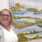 Patrizia Ghirardelli l’antico lacus janulae ispirazione profonda della mostra antologica “Riflessioni sul lago”
