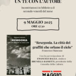 Il 9 maggio per “Un tè con l’autore” il libro Resegonia di Francesco Mancuso