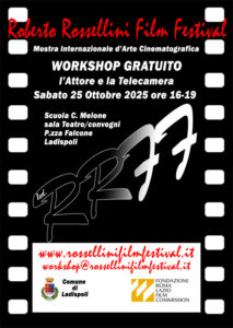 Ladispoli: Workshop gratuito di Recitazione e Interpretazione del “Rossellini Film Festival”