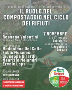 Anguillara: incontro sul compostaggio il 7 novembre a SabLab