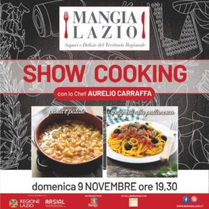 Mangialazio in collaborazione  con lo chef Aurelio Carraffa