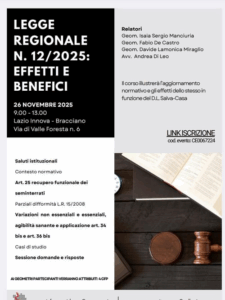 Urbanistica, Manciuria: “Via a formazione continua di qualità e giusta interpretazione delle norme regionali”