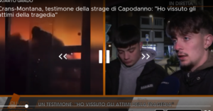 Crans Montana: ragazzi di Bracciano testimoni a pochi minuti dopo la tragedia a Le Constellation