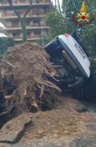 Esondazioni, allegamenti e alberi caduti. Grande impegno Vigili del Fuoco